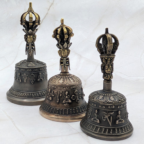 Antique tibetan bell & dorje set